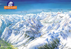 Mapa de nieve de la estaci�n Saint Lary