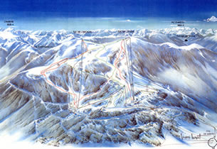Mapa de nieve de la estaci�n Superbagneres