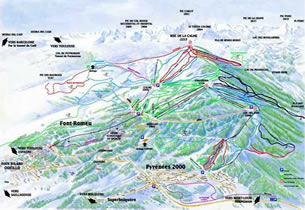 Mapa de nieve de la estaci�n Font Romeu