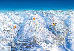 Mapa de nieve de la estaci�n ValMeinier