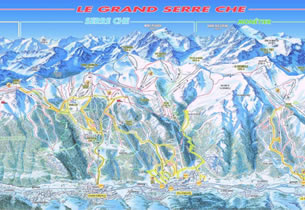 Mapa de nieve de la estaci�n Briancon