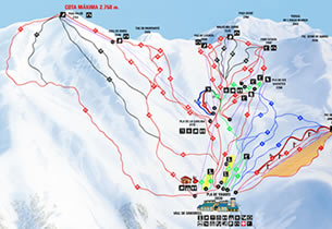 Mapa de nieve de la estaci�n Bo� Ta�ll