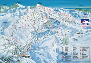 Mapa de nieve de la estaci�n Sierra Nevada