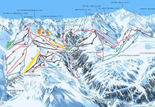 Mapa de nieve de la estaci�n Pas de la Casa - Grau Roig