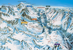 Mapa de nieve de la estaci�n Chamonix