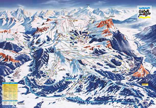 Mapa de nieve de la estaci�n Flaine