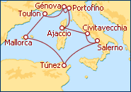 Francia, Italia, Córcega, Túnez - MSC Cruceros