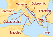 Itinerario Italia y Mediterraneo Clasico B - Norwegian Cruise Line