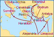 Itinerario Antiguos Imperios - Azamara Cruises