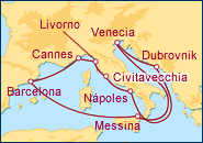 Itinerario Mediterraneo - Carnival