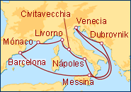 Itinerario Carnival Freedom Mediterr�neo - Carnival