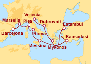 Itinerario Mediterr�neo Cl�sico II - Cunard