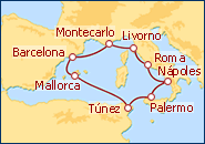 Itinerario Hechizo del Mediterr�neo - Holland America Line