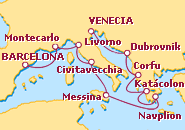 Itinerario Tapiz mediterr�neo - Holland America Line