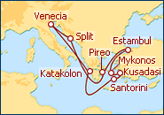 Itinerario Imperios Mediterraneos  - Holland America Line