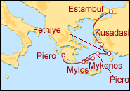 Itinerario Islas Griegas y Turquia - Seabourn