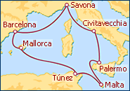 Itinerario Mediterraneo Magico - Costa Cruceros