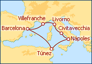 Itinerario Brisas del Mediterraneo - Pullmantur