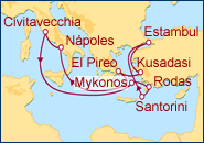 Itinerario Mediterr�neo Oriental - Celebrity Cruises