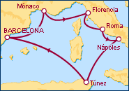 Itinerario Brisas del Mediterr�neo - Pullmantur