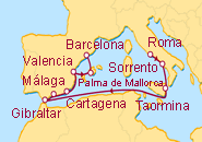 Itinerario Esplendores del Mediterraneo - Crystal Cruises
