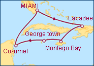 Itinerario Caribe Oeste Liberty of the Seas - Royal Caribbean