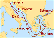 Itinerario Panoramas de Oriente - Costa Cruceros