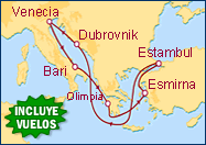 Itinerario MSC Poesia desde Bari - MSC Cruceros