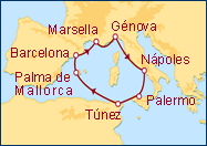 Itinerario MSC Orchestra desde Barcelona - MSC Cruceros