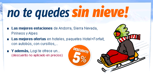 Garantiza tu plaza de esqui por solo 50 euros