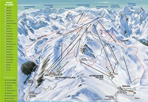 Karte Skistation Peyragudes 