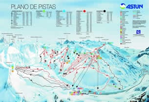 Mapa estacion esqu� Ast�n
