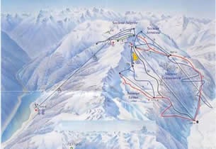 Mapa estacion esqu� Artouste 
