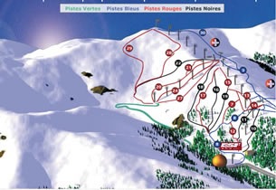 Mapa estacion esqu� Puigmal 2900