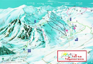 Mapa estacion esqu� Port� Puymorens 