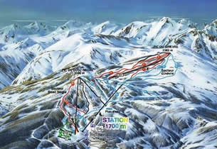 Mapa estacion esqu� Puyvalador-Rieutort