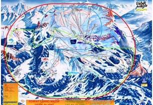 Mapa estacion esqu� Le Grand Massif 