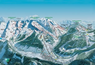 Mapa estacion esqu� La Clusaz 