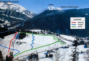 Mapa estacion esqu� Saint Jean de Sixt 