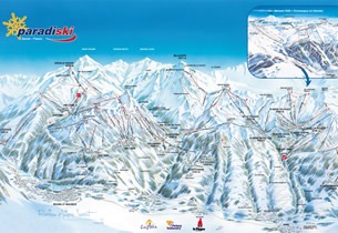 Mapa estacion esqu� Paradiski