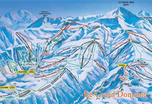 Mapa estacion esqu� Grand Domaine 