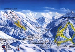 Mapa estacion esqu� Bardonecchia