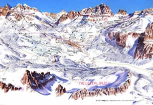 Mapa estacion esqu� Cortina d'Ampezzo