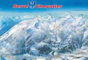 Mapa estacion esqu� Le Grand Serre Chevalier 