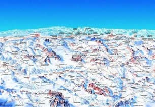 Mapa estacion esqu� Dolomiti Superski 