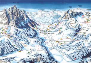 Mapa estacion esqu� Sappada