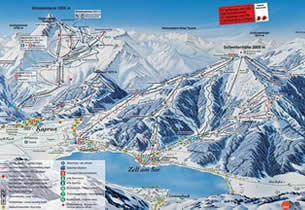 Karte Skistation Europa Sport Region 