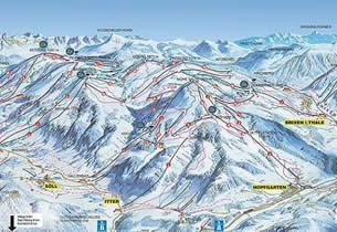 Mapa estacion esqu� Ski Welt 