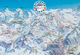 Mapa estacion esqu� Ischgl- Silvretta 