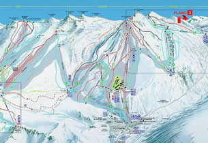 Karte Skistation Baqueira Beret 